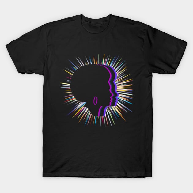 Retro Afro T-Shirt by Random Happiness